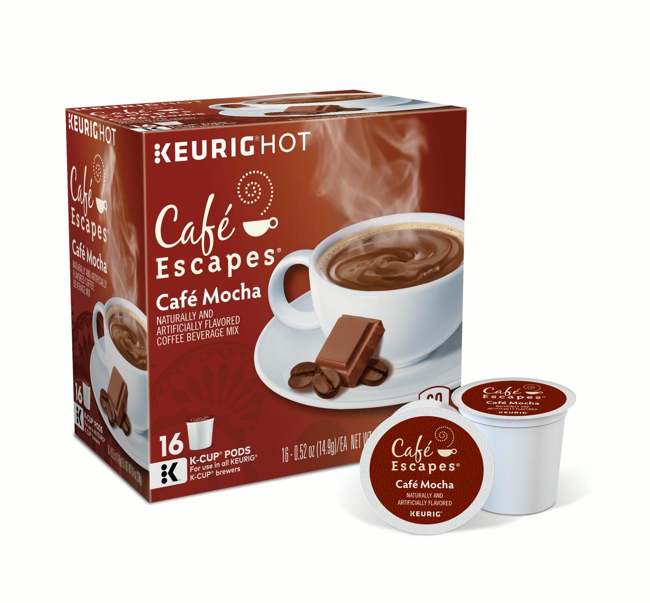 Cafe Escapes Cafe Mocha K-Cup Pods, 16 Count for Keurig Brewers - image 3 of 6