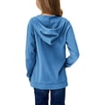 thumbnail image 2 of Langwyqu Kids Girls Pullover Hoodies Cute Sweatshirts with Pockets 4-15 Years, 2 of 4
