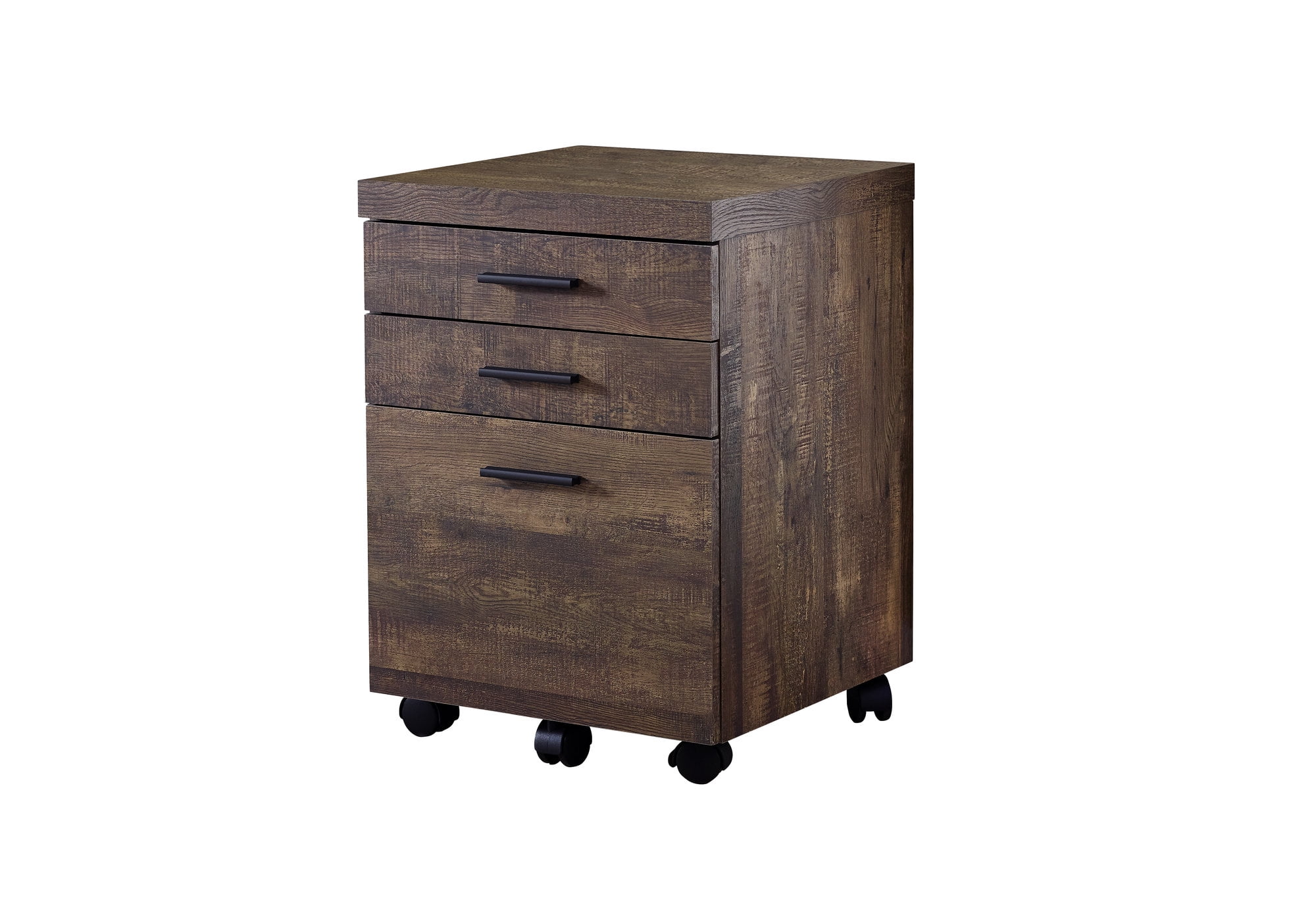 Brown - I 7400 Monarch Specialties 3 Drawer File Cabinet Filing Cabinet 