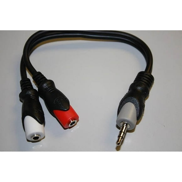 CA75 - Câble AUDIO 3.5 Stéréo PL-JKX2 6 Pouces