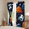 thumbnail image 3 of Castle Fairy Teens Volleyball Soccer Football Black Out Curtains,Sport Gamer Curtains Pack Of 2 (42X63 Each),Graffiti Splash Bedroom Curtains,Lightweight Room Decor, 3 of 6