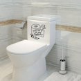 thumbnail image 4 of 2pc Funny and Creative Adhesive Toilet Wall Stickers for Bathroom - "Text Me If You Need Anything" & "Toilet Rules" - Waterproof and Removal Wall Art - 11" x 10", 4 of 8