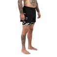 thumbnail image 2 of Scramble Double Layer Combination Shorts - 2XL - Black/Logo, 2 of 4
