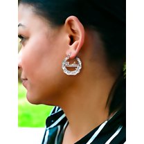 Personalized Bamboo Name Earrings