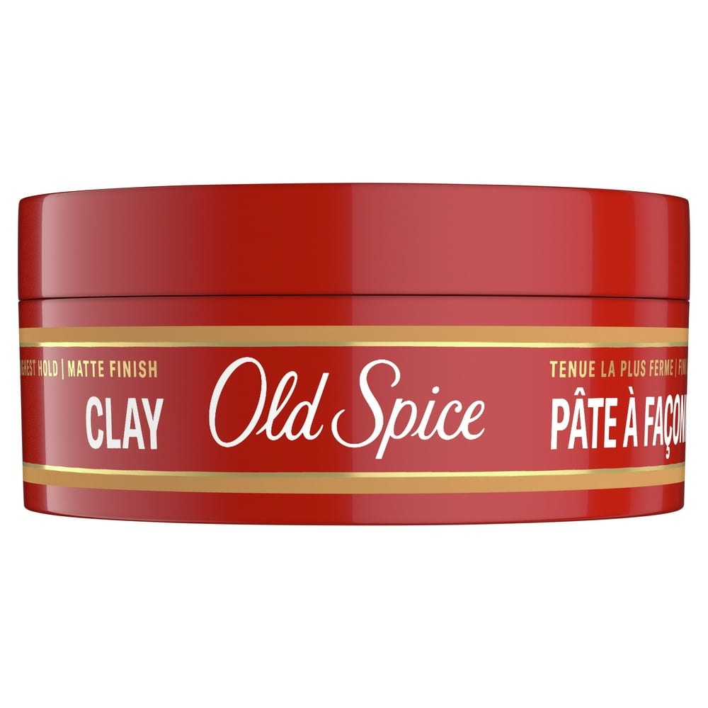 Old Spice Mens Styling Clay, Flexible Hold, Matte Finish, 2.2 oz