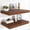 Walnut, variant on Oak Floating Bathroom Shelves Over Toilet Wall Shelf, 48 x 12 Inch Modern Farmhouse Mounted Shelves with Invisible Brackets for Living Room Kitchen Bedroom
