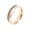 RoseGold, variant on Women's Stainless Steel Minimalist Chain Design with Synthetic Shell Ring Gold Size 09