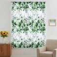 thumbnail image 2 of Green Floral Sheer Curtains 63 Inches Long, Vintage Farmhouse Garden Flower Leaves Light Filering Curtains, Breathable Simi Curtain Privacy Drapes for Living Room Bedroom Lightweight Window Treatment, 2 of 9