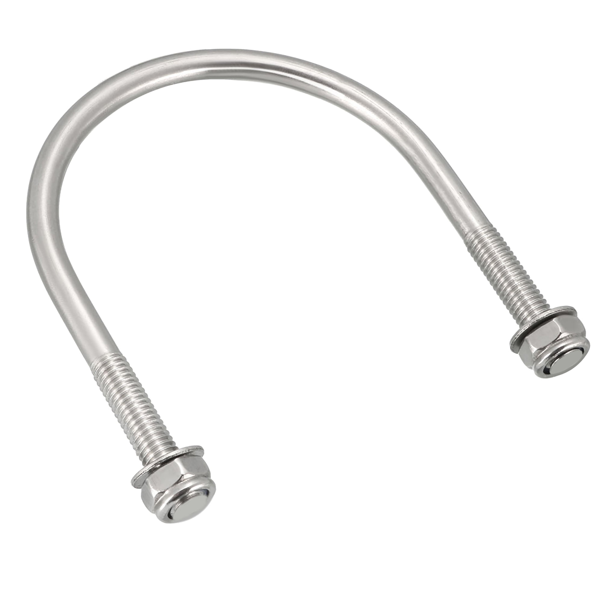 Uxcell M6 60mm Inner Width U-Bolts 304 Stainless Steel 10 Pack