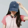 thumbnail image 5 of HongHeng Vintage Washed Distressed Baseball Cap Adjustable Cotton Dad Hat for Women Men, 5 of 9