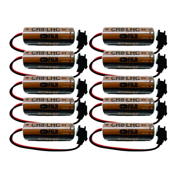 Batería Fuji CR8-LHC de 3 V, 3000 mAh, para descarga automática, 10 unidades