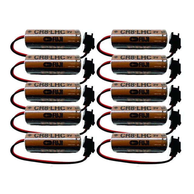 Batería Fuji CR8-LHC de 3 V, 3000 mAh, para descarga automática, 10 unidades
