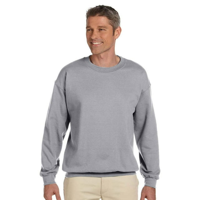 JERZEES Chandail en Molleton Ras du Cou SUPER SWEATS pour Hommes, Petit, Oxford