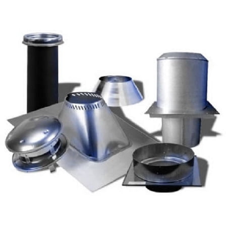 Selkirk 206620 6T-FCK 6" Flat Ceiling Insulated Chimney Installation Kit - Quantity of 1