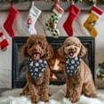 thumbnail image 4 of Dog Bandana 2 Pack,Dark Blue Princess Castle Pattern Bandanas for Dogs,Cat Bandana,Small/ Large Dog Bandana 2 Size,Dog Bandanas, 4 of 6