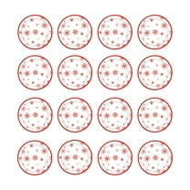 CuiLiyq 16 Pcs Christmas Tree Paper Plates, 7 Inch Disposable Snowflake Plates, for Winter Holiday Party Supplies, Birthday Decoration, Kitchen Table Decor