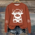thumbnail image 3 of WMTBSRSW Kids (1-14 Years ) Highland Cow Crewneck Sweatshirts Boys Girls Cute Funny Graphic Sweatshirt Cowgirl Long Sleeve Plus Size Oversized Pullover Tops, 3 of 3
