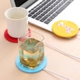 thumbnail image 4 of Calefacción eléctrica calentada, tazas, bebida, té, café, calentador, almohadilla térmica, silicona (amarillo) oso de fresa Electrónica, 4 of 4
