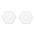 thumbnail image 1 of Uxcell 2 Pcs Moldes de Silicona para Posavasos en Forma de Nube Pequeña para Manualidades DIY, 1 of 6
