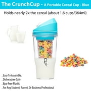 -Portable Cereal Cup Keep Cereal Crunchy Dishwasher-Safe BPA-Free Plastic-