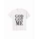 thumbnail image 1 of Camiseta gráfica "God Got Me" para hombre: cómoda prenda de verano de manga corta, resistente y elegante, informal, 1 pieza, 100 % algodón., 1 of 6