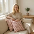thumbnail image 4 of Floral Throw Pillow Covers 18 X 18 Inch, Spring Plant Print Linen Cushion Case for Living Room Sofa Couch, Easter Decoration Flower Pillow Sham for Home Decor Home Bedroom Easter Decorations 1pcs C, 4 of 6