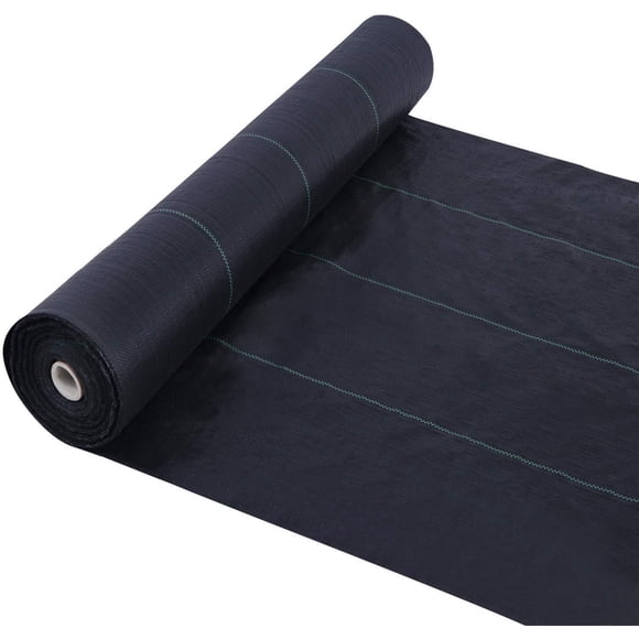 Agfabric 3 Ounce Woven Weed Barrier Garden Landscape Fabric, 6 x 100 Foot, Black