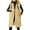 Khaki, variant on Women's Hooded Quilted Puffer Vest - Long Sleeveless Winter Jacket with Button Front & Pockets
