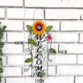 thumbnail image 2 of Bienvenida De Metal, Colgador De Puerta De Flores, Letrero De Pared Para Decoración De Puerta De Jardín seitruly HA042797-01, 2 of 6