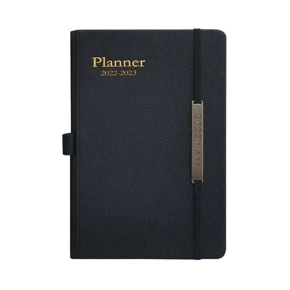 Fiudx Planificador 2022, Diseño Semanal y Mensual, Tapa Dura Resistente, Encuadernación de Doble Alambre Dorado, Espacio para Agendas Diarias y Semanales, Práctico Bolsillo Interior, Ideal para Plani
