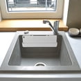 thumbnail image 1 of OULII 1Pack Kitchen Faucet Splash Guard Grey Rectangular Splashproof for Homeowners, 1 of 8