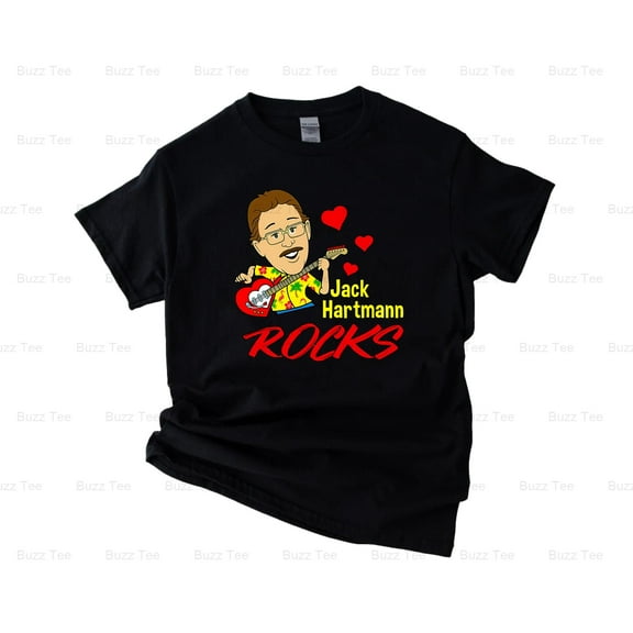 Jack Hartmann Rocks Classic Children's Music Entertainer V51132 New Unisex T-Shirt, up to 5XL