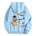 thumbnail image 6 of Women Sweatshirts Product Category Hoodies Sweatshirts for Women Comfortable Winter Wear Printed Design Casual Pullover Hoodie for Everyday and Travel Blue 2XL, 6 of 6