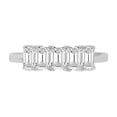 thumbnail image 2 of TimeLe$$ Classics 14K White Gold Round Lab Grown Diamond Ladies Five Stone Wedding Anniversary Stackable Ring Band - 0.50 CTTW (Ring Size: 7.5), 2 of 6