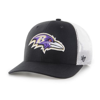 Men's '47 White Baltimore Ravens Hitch Stars and Stripes Trucker