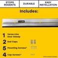thumbnail image 2 of Xcluder 36" Versa-Line Rodent Proof Door Sweep, Mill Aluminum Finish, 2 of 9