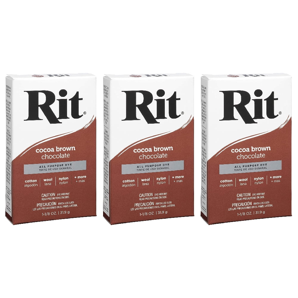 1 1/8 oz each box LIMITED TIME OFFER ~ 5 BOXES ~ Rit Powder Dye Cocoa Brown 