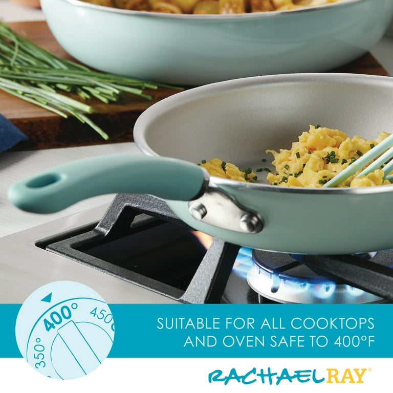 Rachel Ray Cook and Create 12.5 Aluminum Non-Stick Skillet Almond