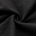 thumbnail image 3 of IWRICH 3/4 Sleeve Cotton Linen Shirts Japanese Style Casual Stand Collar Button down T Shirts Pocket Tops Black XL, 3 of 6