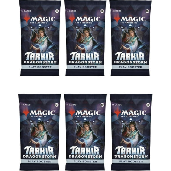 6 Packs MTG Play Booster Pack Lot MTG Tarkir: Dragonstorm