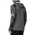 thumbnail image 6 of BRANROY Long Sleeve Shirts for Men - UPF 50+ Sun Protection Hoodie Camo Print Lightweight Fishing Hiking Outdoor Top,Black L, 6 of 7