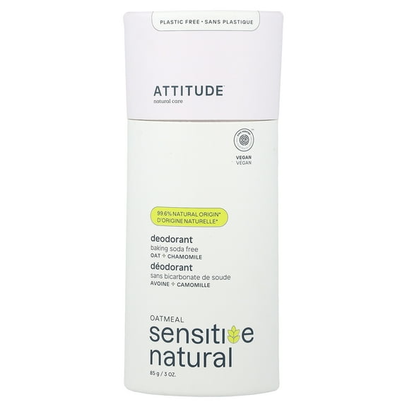 ATTITUDE Oatmeal Sensitive Natural Care, Deodorant, Chamomile, 3 oz ( 85 g)