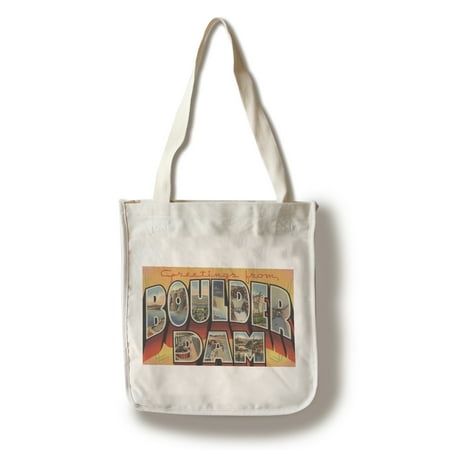 - Greetings from Boulder Dam, Nevada (100% Cotton Tote Bag - Reusable)