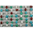 thumbnail image 2 of EOEMY Wholesale Jewelry Lots 32Pcs Mixed Turquoise Natural Stone Women Silver P Rings, 2 of 6