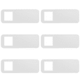 thumbnail image 2 of Desiderio - Funda para cámara web compatible con ordenador, portátil y teléfono inteligente, protección de privacidad deslizante (paquete de 6), color blanco, cuadrada, 2 of 5