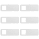 thumbnail image 2 of Desiderio - Funda para cámara web compatible con ordenador, portátil, teléfono inteligente, funda deslizante de protección de privacidad (paquete de 6), color blanco, cuadrado, 2 of 5
