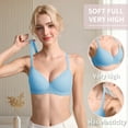 thumbnail image 3 of Women Push Up Bra Everyday Underwear Comfortable Lingerie Bralette with Support Anti-Sag-Size90B/40B, 3 of 6