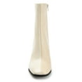 thumbnail image 6 of Journee Womens January Inside Zip Stacked Heel Booties, 6 of 8
