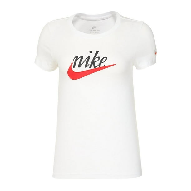 Playera Nike NSW Reg Tee para Mujer DJ1824 100 blanco S Nike DJ1824 100 BLUSA NSW REG TEE Walmart en linea
