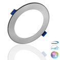 thumbnail image 1 of Nicor Lighting DLE621204KRDNK 6 in. DLE6 Série Rond Nickel Panneau Plat LED Downlight - 4000K, 1 of 1